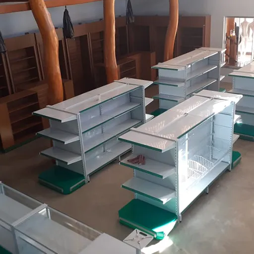 Gôndolas modulares para lojas agropecuárias