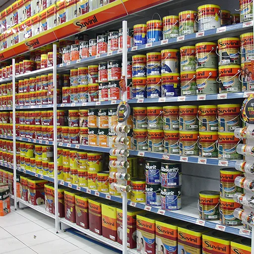 Gôndolas modulares para lojas de materiais hidráulicos